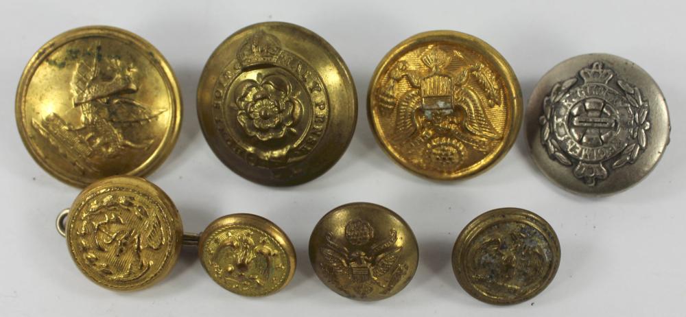 WWII Military Buttons (8 va... image