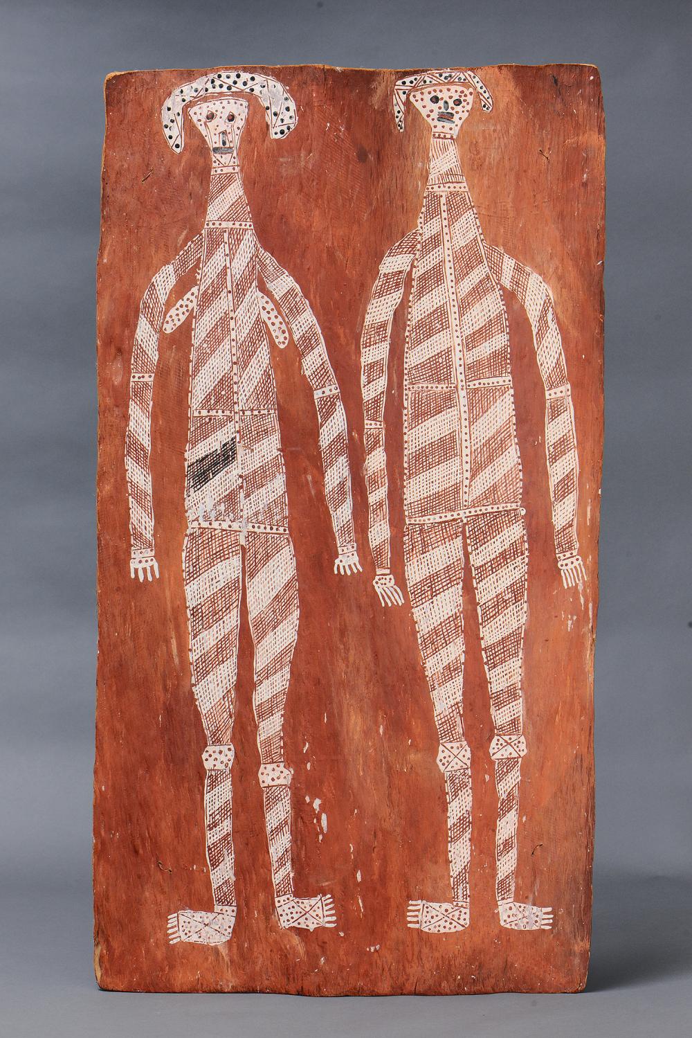 SUPERB EARLY BARK PAINTING,... image