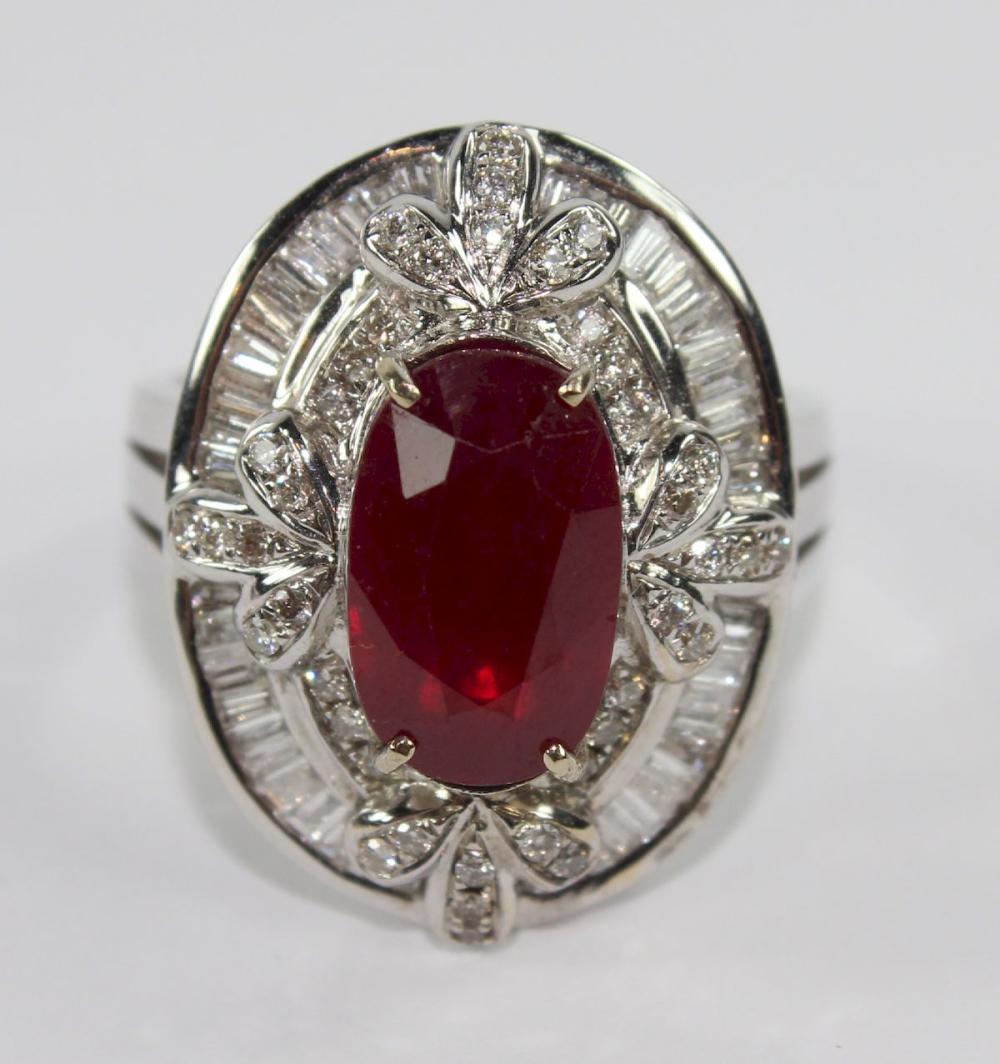 Large Natural Ruby & Diamon... image