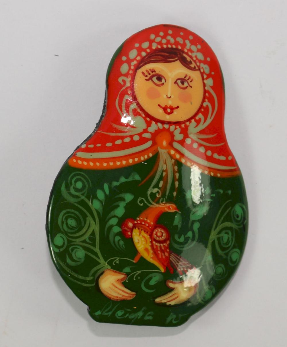 Russian hand-painted Wooden... image