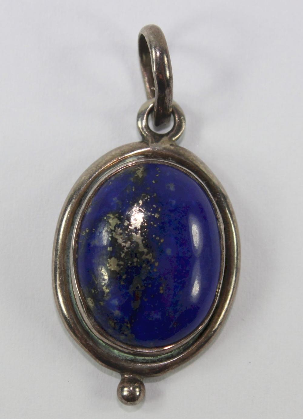 Lapis Lazuli Pendant in Ste... image