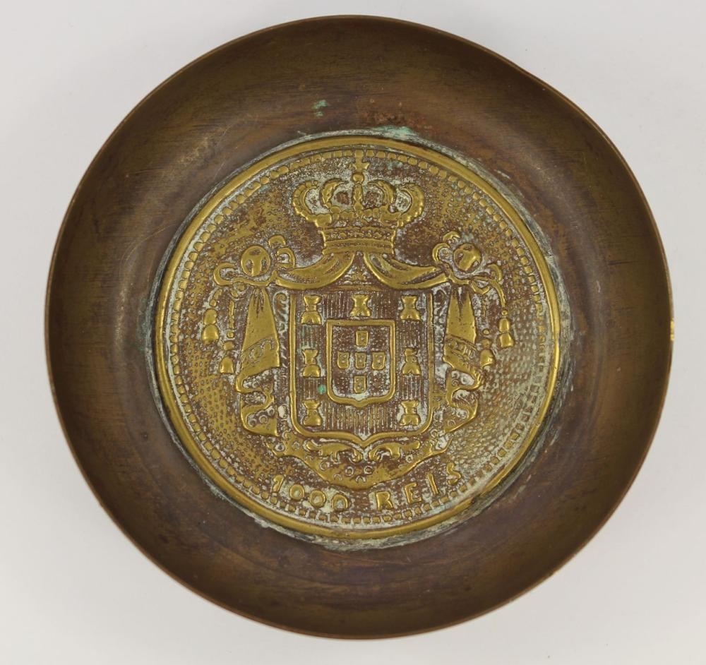 Bronze Dish with inset Port... image