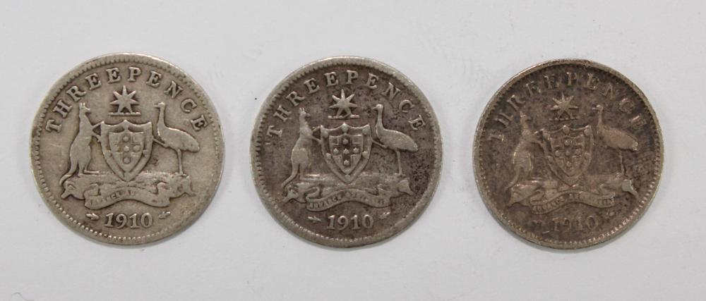 Australia 1910 Threepence, ... image