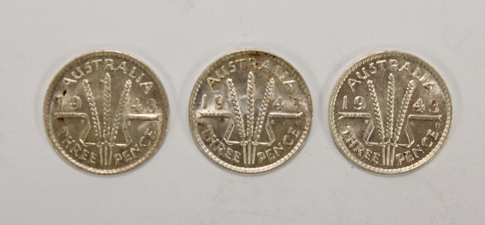 Australia 1943 S Threepence... image