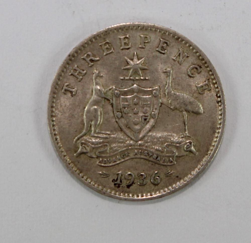 Australia 1936 Threepence, ... image