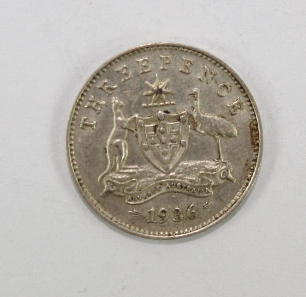 Australia 1936 Threepence, ... image