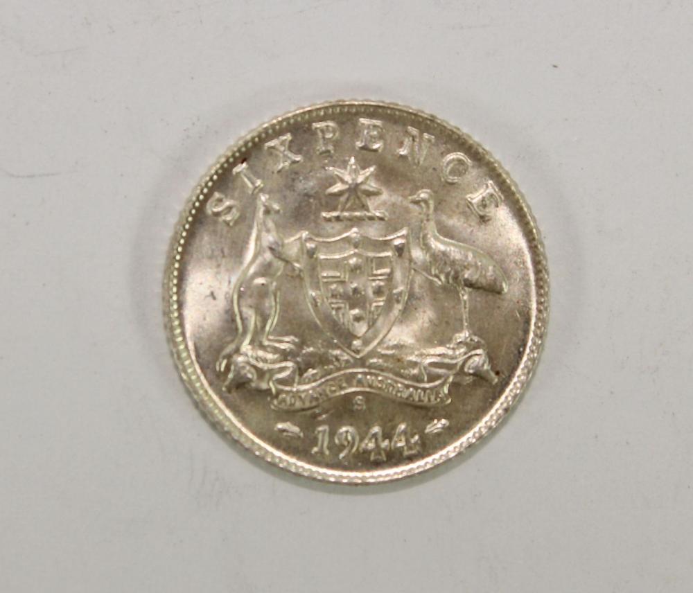 Australia 1944 S Sixpence, ... image