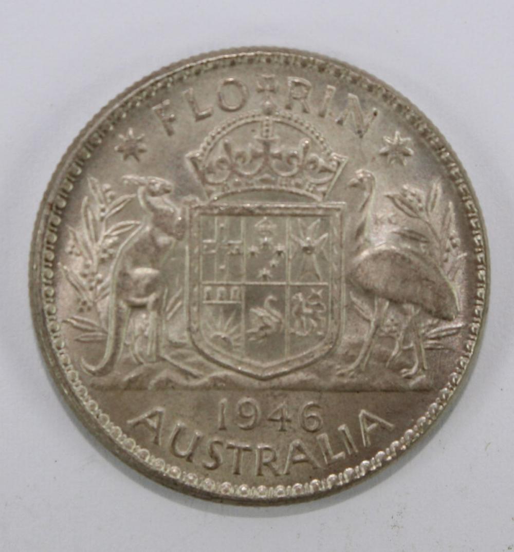 Australia 1946 Florin, near... image