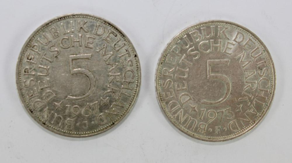 Germany 1967 & 1973 Silver ... image