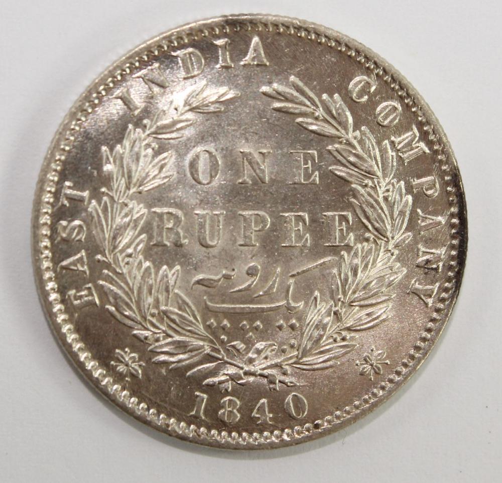 India 1840 (B) Silver (917)... image