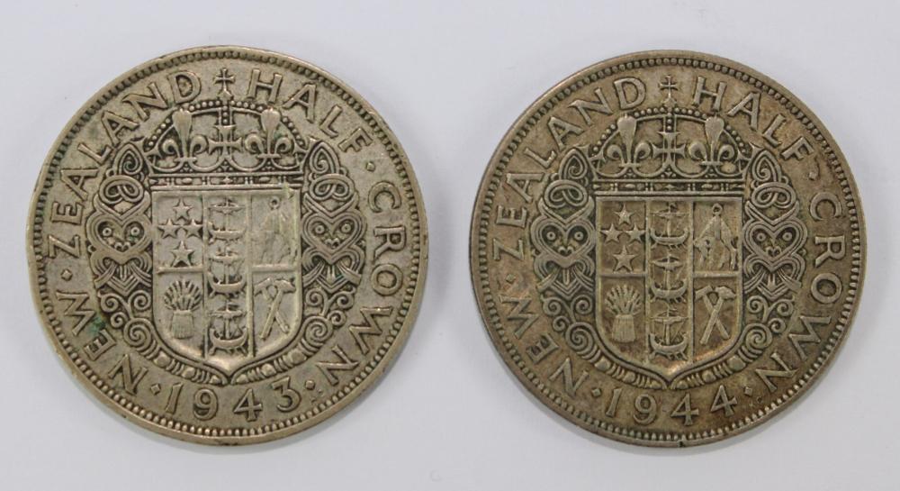 New Zealand 1943 & 1944 Sil... image