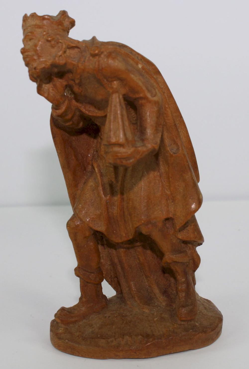 Boxwood Figurine of a King image