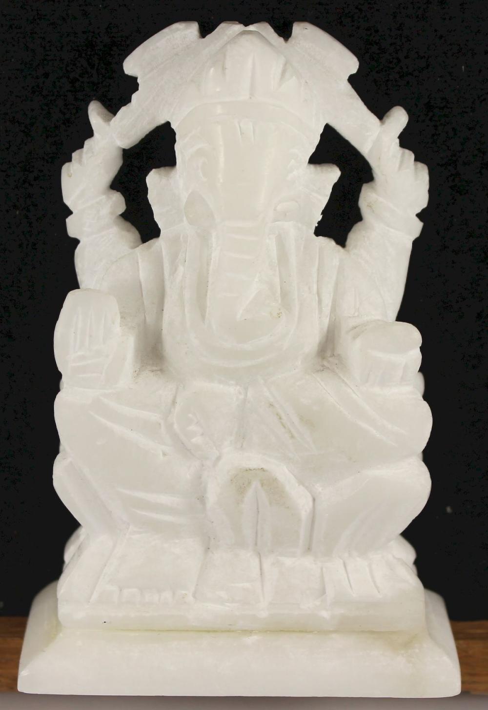 White Marble Statue of 'Gan... image