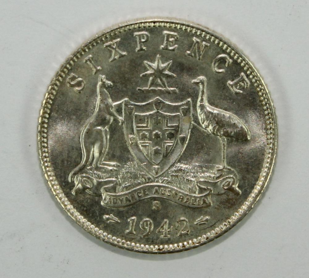 Australia 1942 S Sixpence, ... image