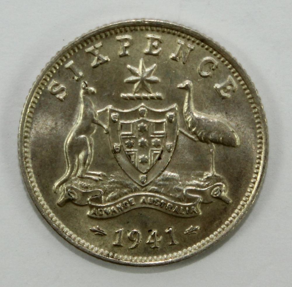 Australia 1941 Sixpence, Ch... image