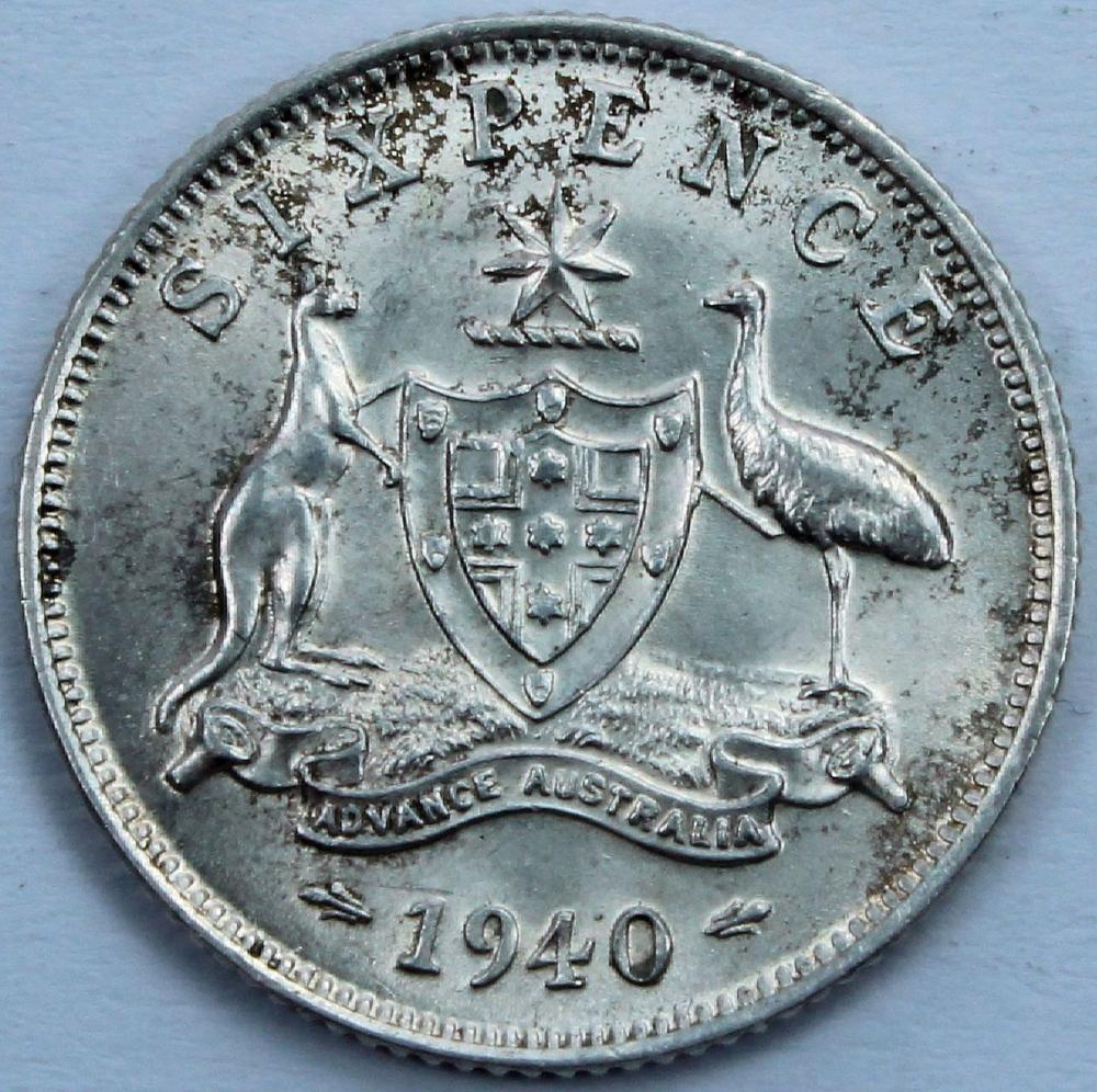 Australia 1940 Sixpence, Un... image