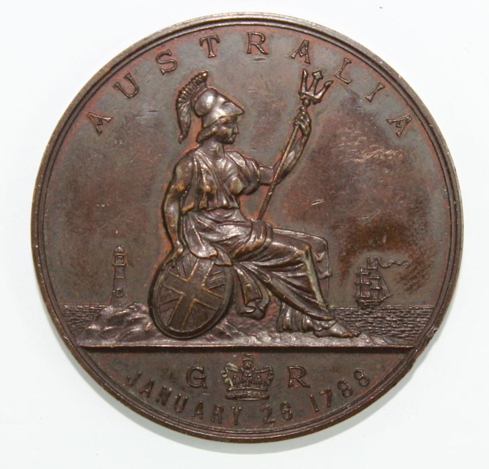 Australia 1888 Bronze Medal... image