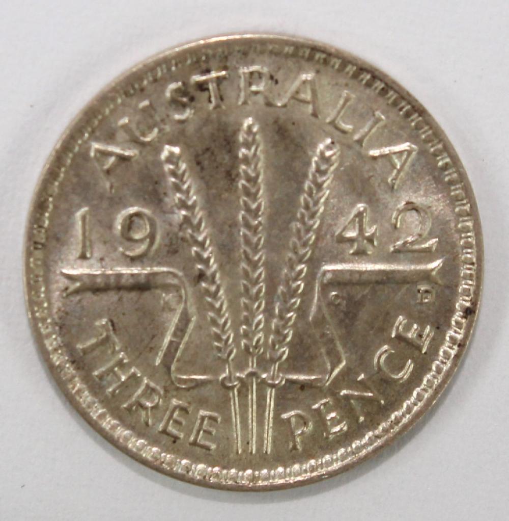 Australia 1942 D Threepence... image