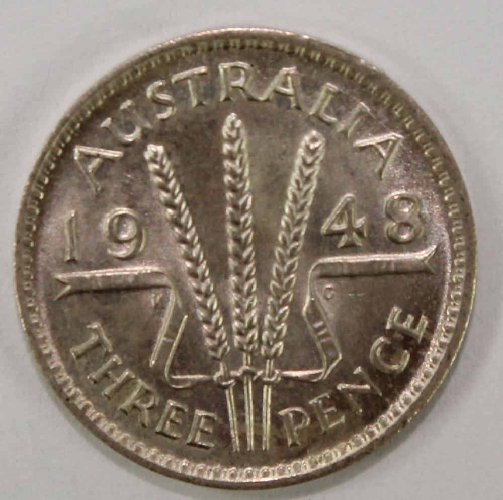 Australia 1948 Threepence, ... image