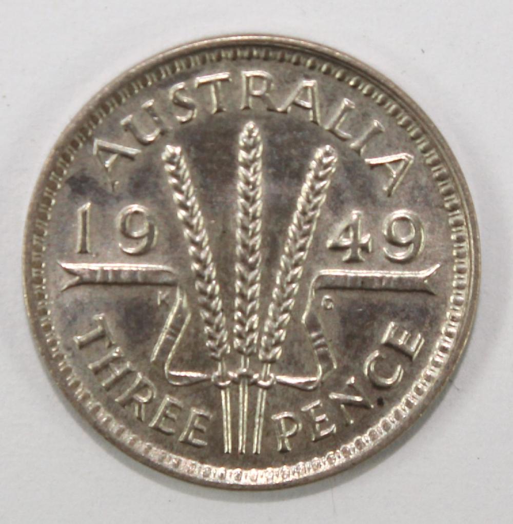 Australia 1949 Threepence, ... image