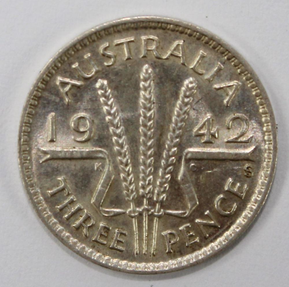 Australia 1942 S Threepence... image