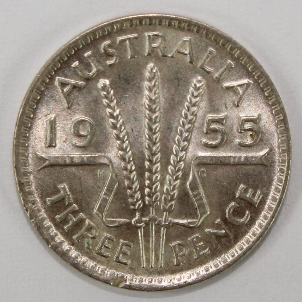 Australia 1955 Threepence, ... image