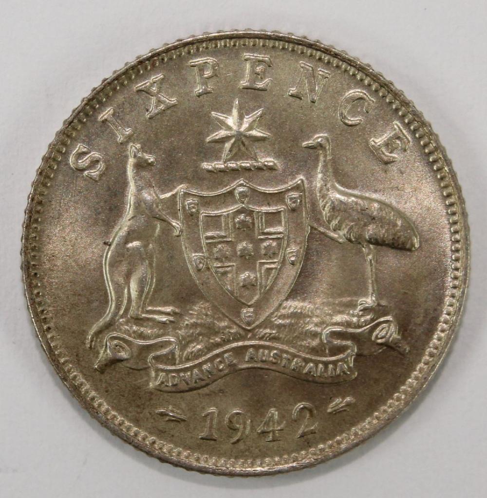 Australia 1942 (M) Sixpence... image