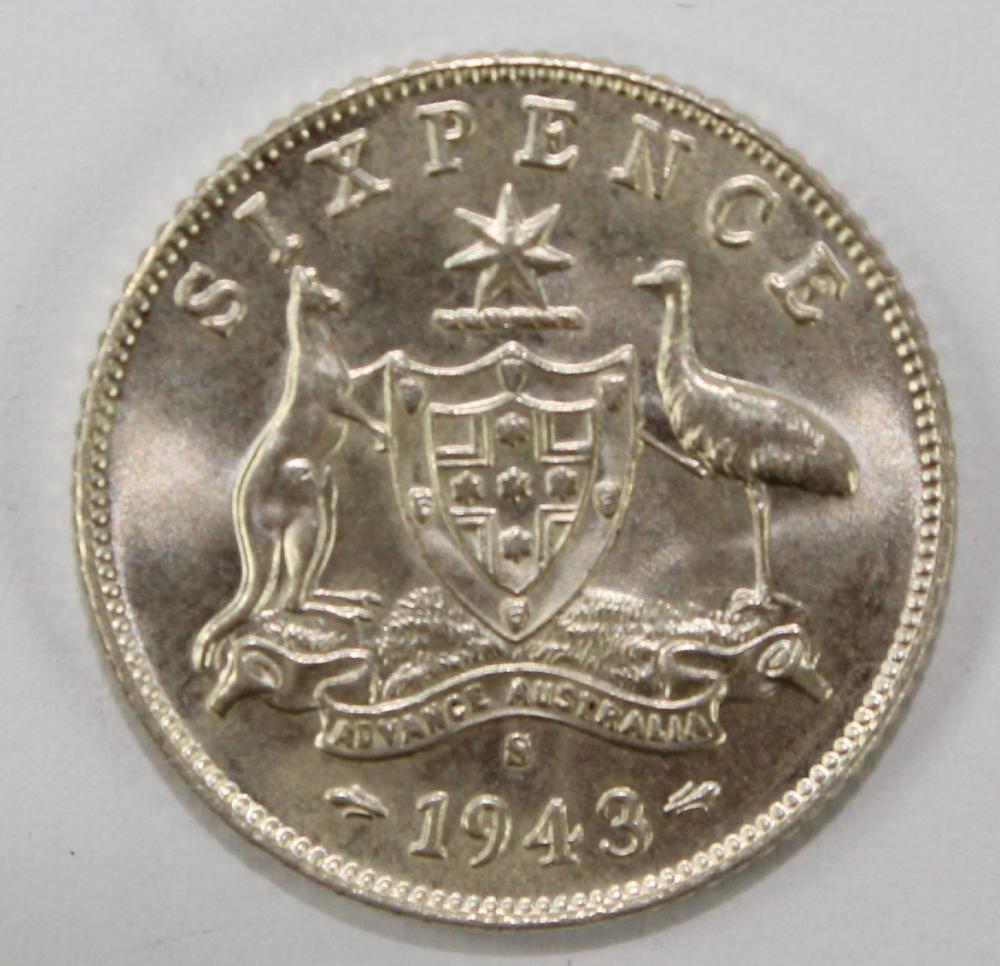 Australia 1943 S Sixpence, ... image