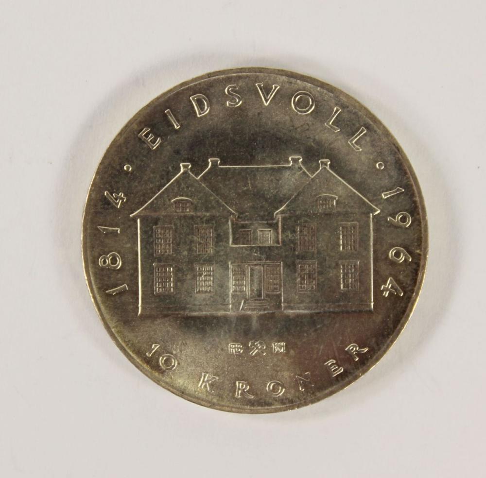 Norway 1964 Silver (900) 10... image