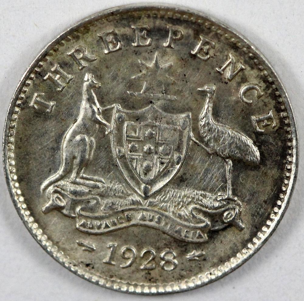 Australia. 1928 Threepence,... image