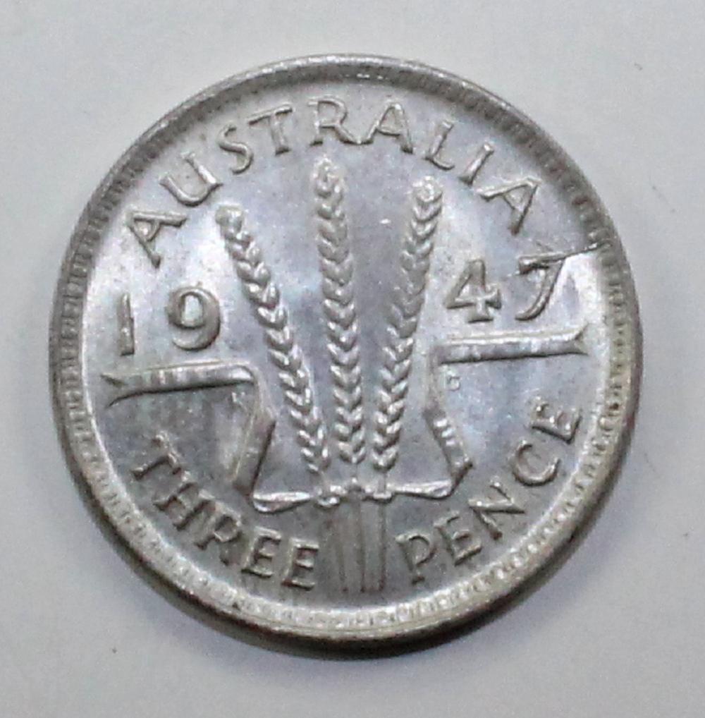 Australia. 1947 Threepence,... image