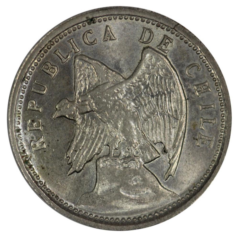 Chile. 1928 5 Centavo, Lust... image