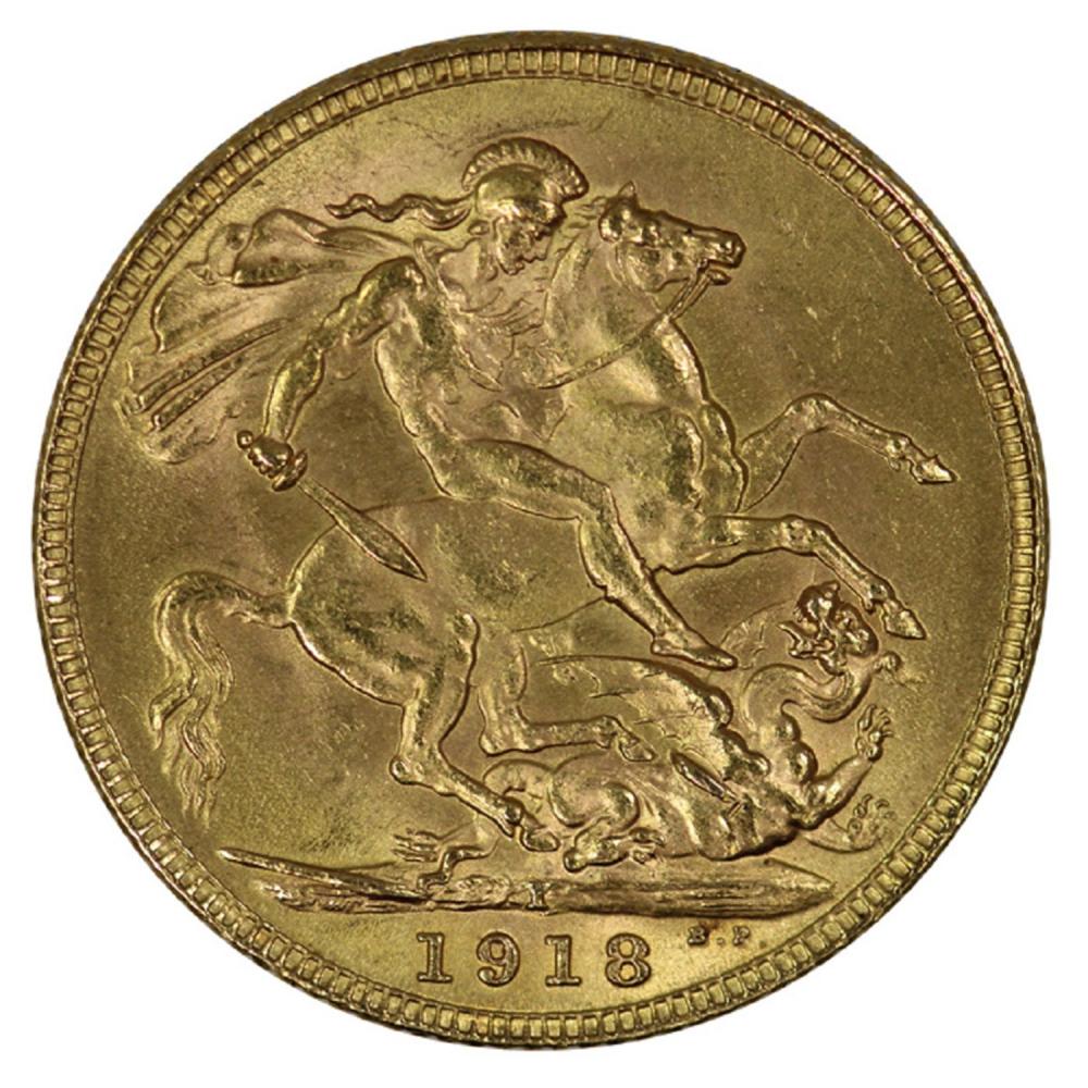 India. 1918 I Gold (0.916) ... image