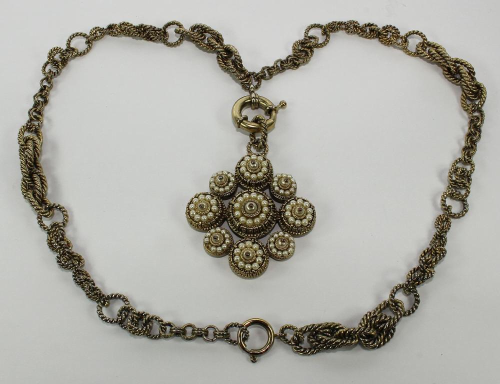 Vintage Chanel Costume Neck... image