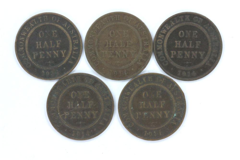 Australia 1914 H Halfpennie... image