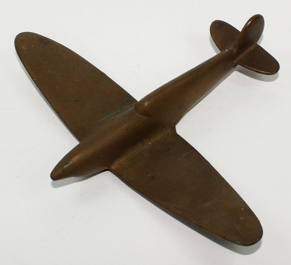 Trench Art Aeroplane in Bra... image