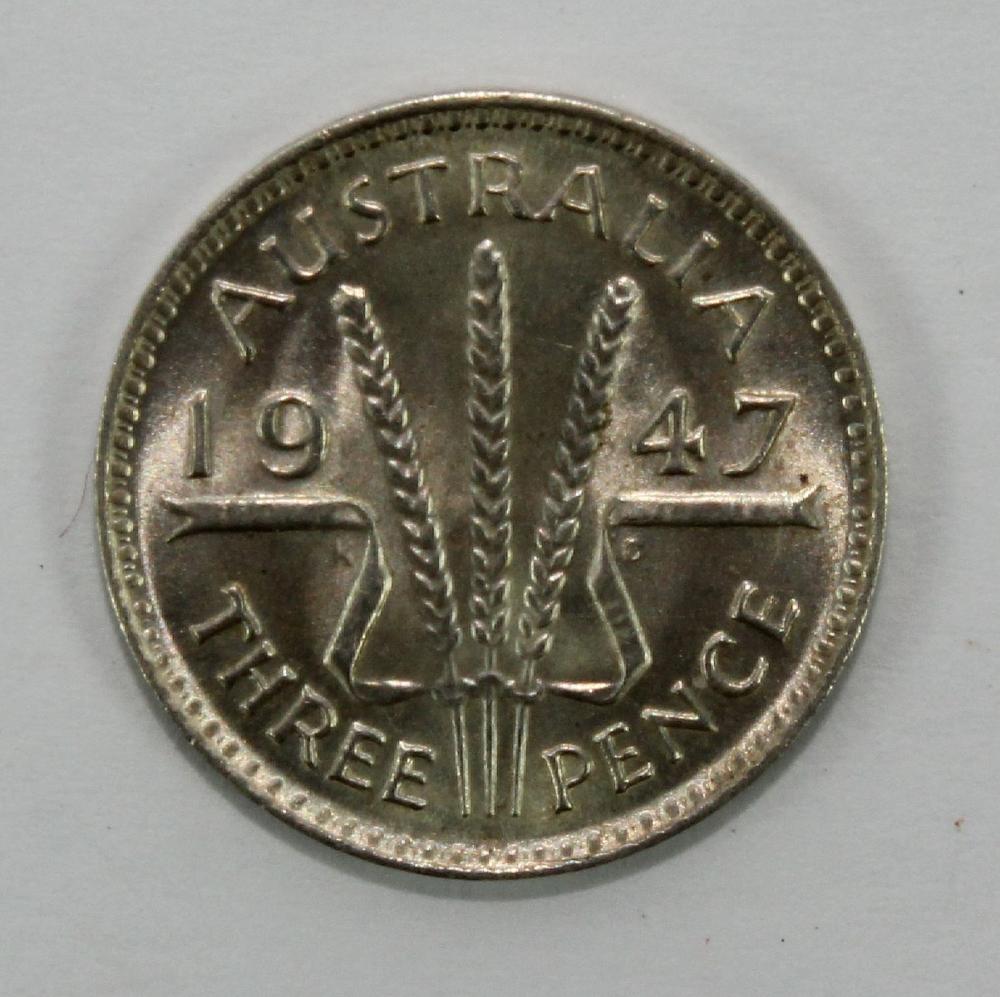 Australia 1947 Threepence, ... image