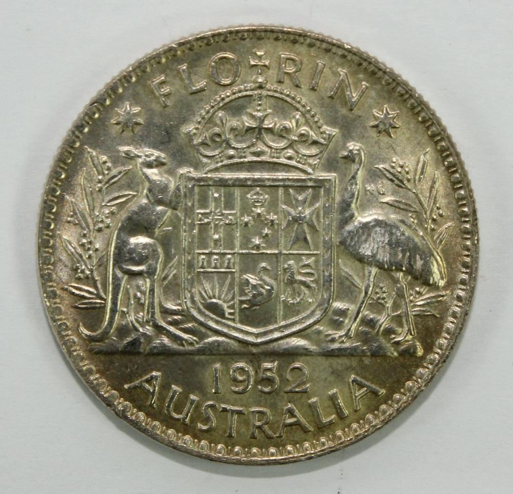 Australia 1952 Florin, Unci... image