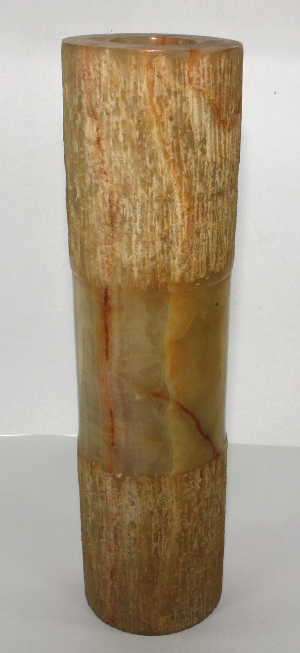 Carved Agate Candle Holder image