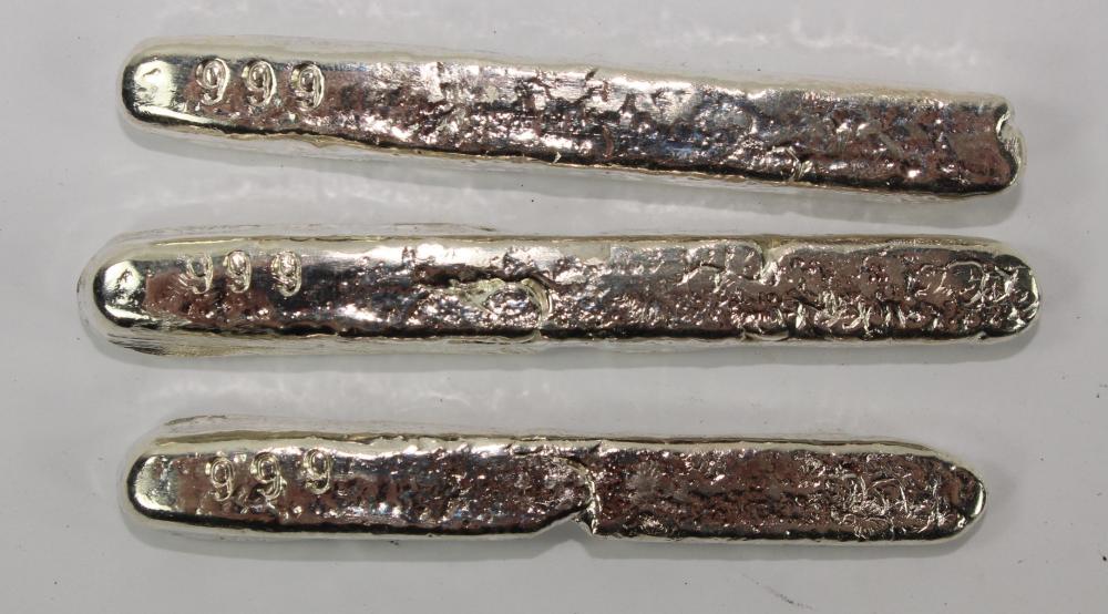 Irregular Silver (999) Bars... image