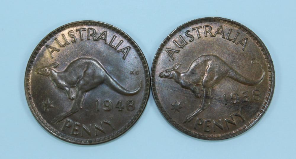 Australia 1938 & 1948 Penni... image