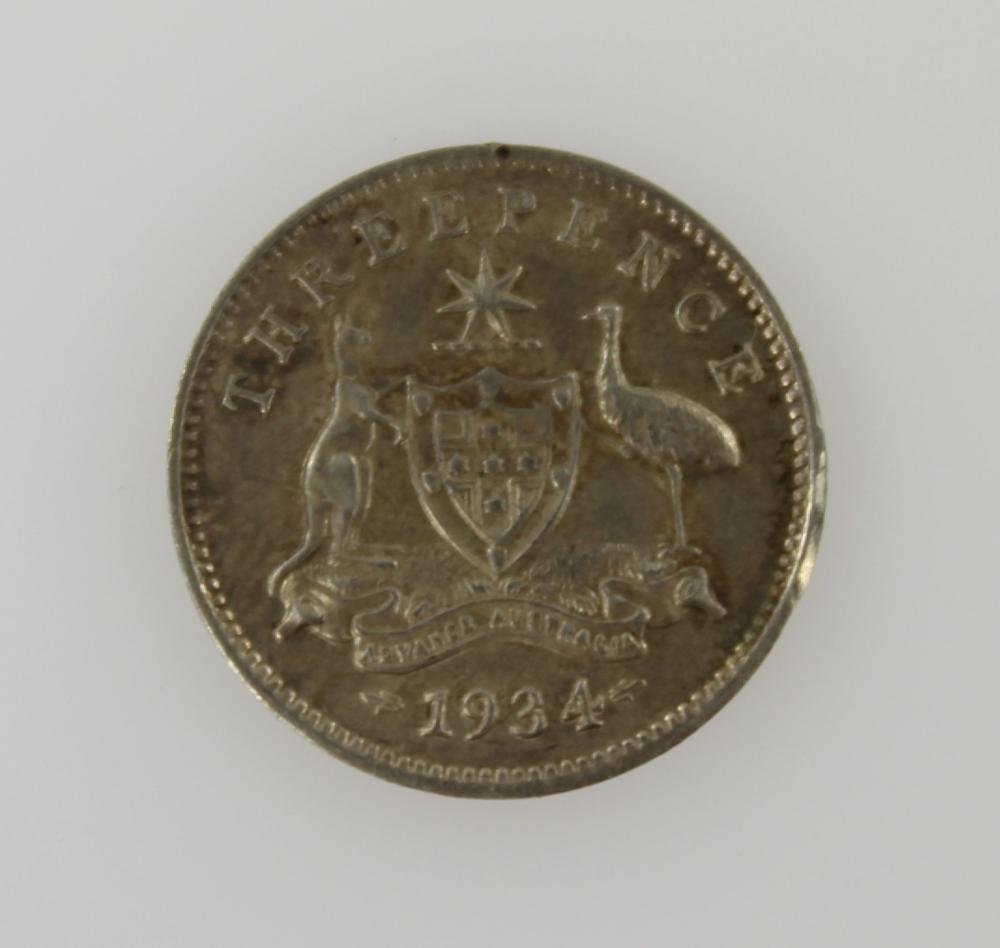 Australia 1934 Threepence, ... image