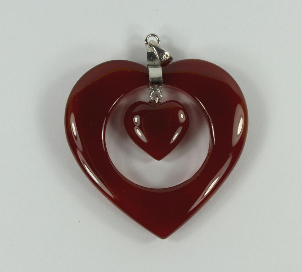 Carnelian Heart-shaped Pend... image