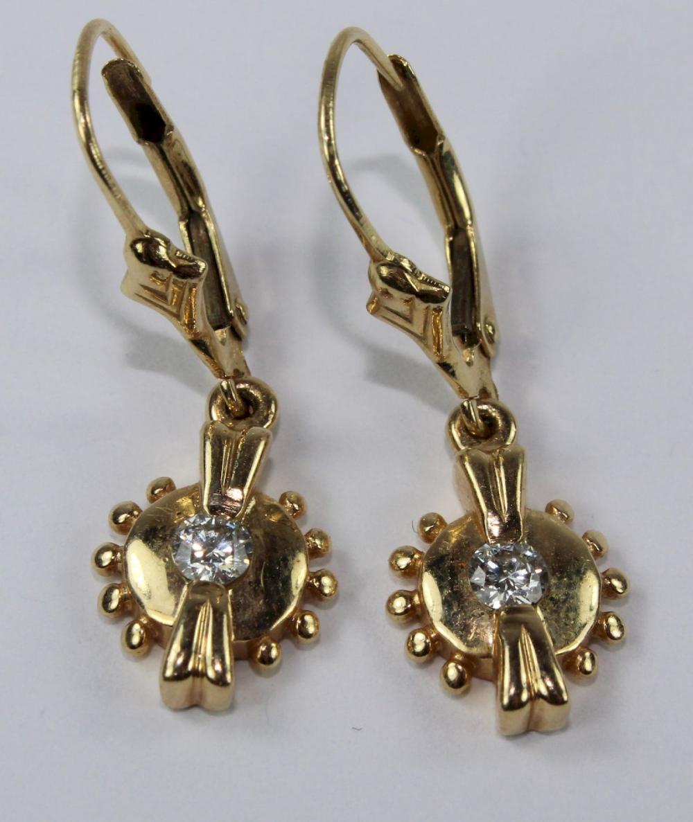 Diamond-set Earrings in 14c... image