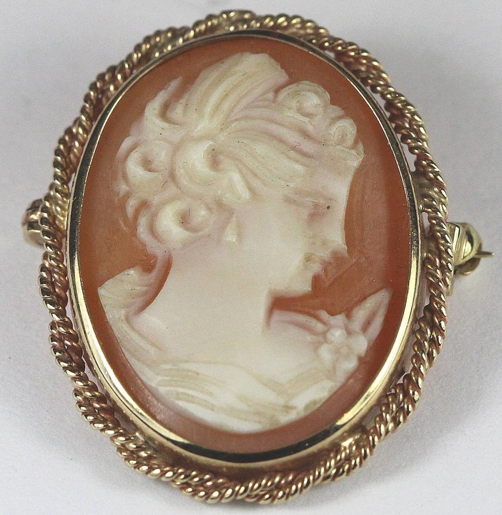 Shell Cameo Brooch in 9ct S... image