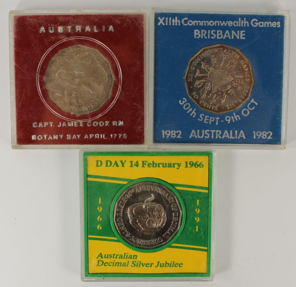 Australia 1970, 82 & 91 Cu-... image