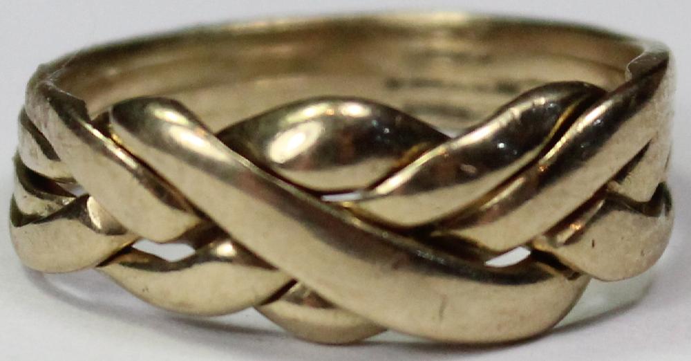 9ct Gold Puzzle Ring image