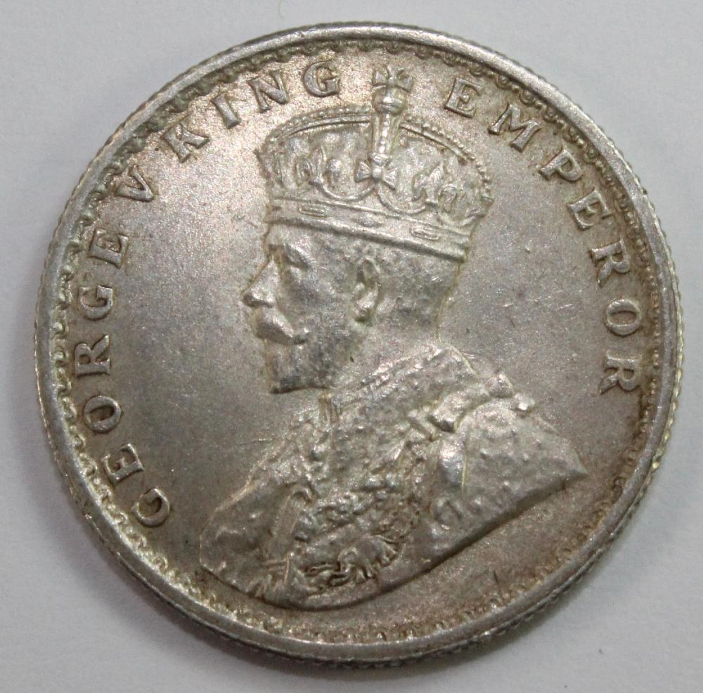 India. 1925 Silver Half Rup... image