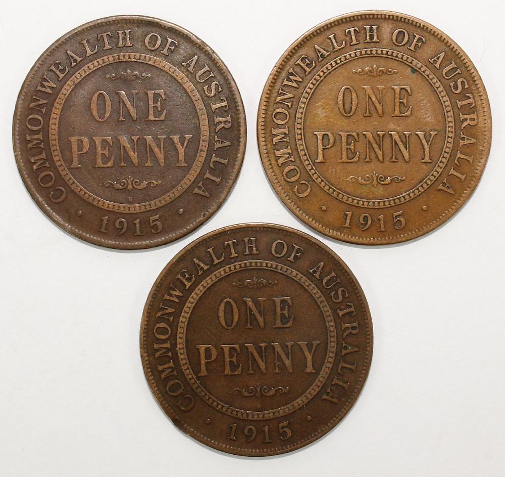 Australia 1915 H Penny (2) ... image