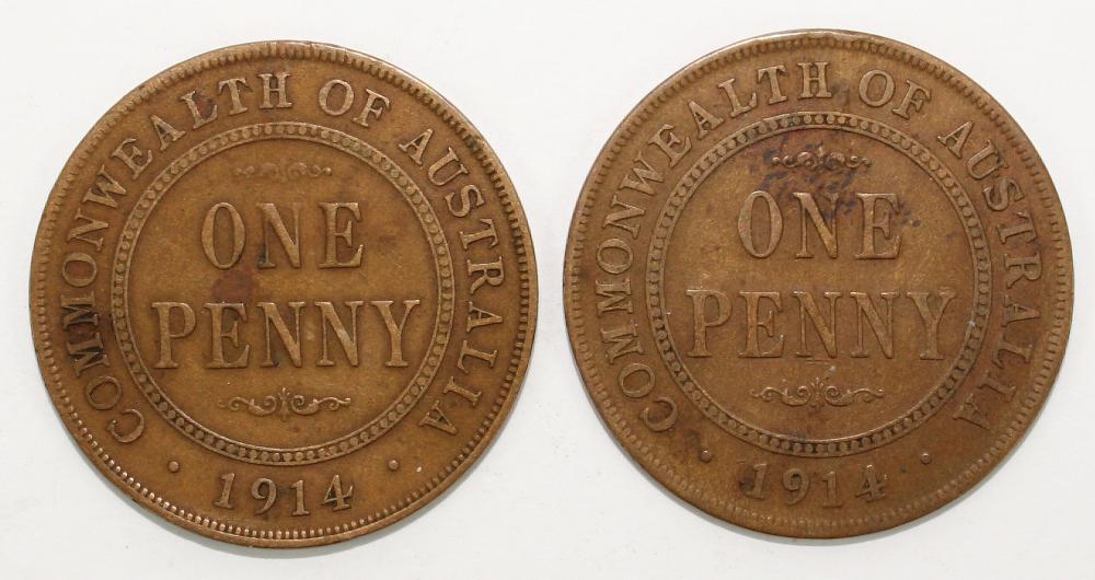 Australia 1914 Penny, about... image